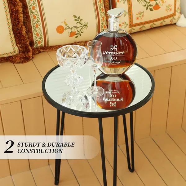 Silver_modern_home_decor_small_accent_table._Easy-to-assemble_gold_bedside_table_or_small_glass_table_in_black.