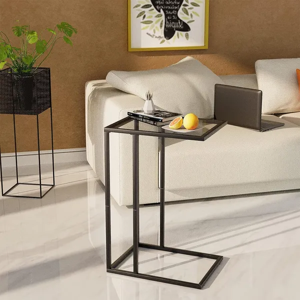 Black_Side_Table,_Tempered_Glass_Snack_Side_Table_With_Metal_Frame,_Tv_Tray_Table_For_Small_Space,_Sofa_Couch_Side_Tableand_Bed_Side_Table