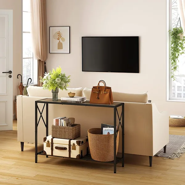 Black_Console_Table,_Entryway_Table,_Narrow_Sofa_Table_With_Shelves,_Entrance_Table_For_Hallway,_Entryway,_Living_Room,_Foyer,_Corridor,_Office,_Gold_&_Black