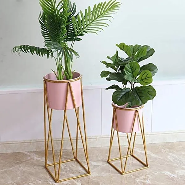 Gold_modern_flower_metal_planter_stand_with_a_galvanized_iron_sheet_pot_and_succulent_stand._Ideal_for_indoor_and_outdoor_use_with_a_pink_pot_and_a_golden_stand.