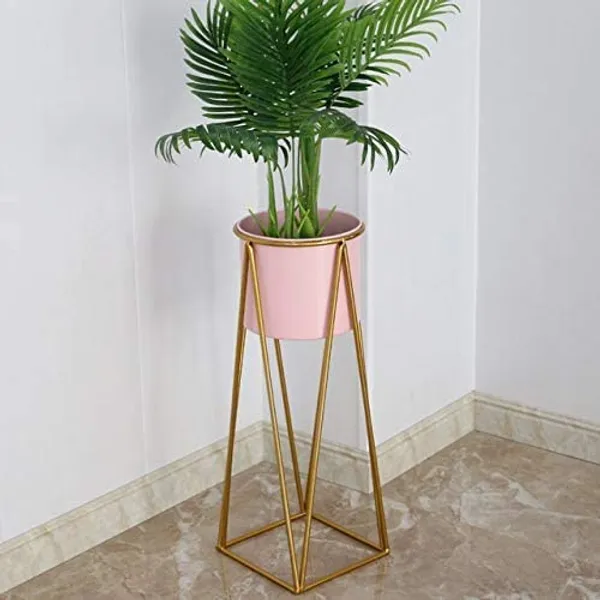 Gold_modern_flower_metal_planter_stand_with_a_galvanized_iron_sheet_pot_and_succulent_stand._Ideal_for_indoor_and_outdoor_use_with_a_pink_pot_and_a_golden_stand.