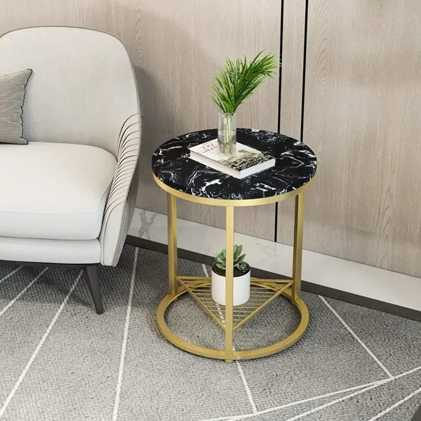 Gold_Ide_Table,_Marble_Living_Room_Sofa_Coffee_Table,_Metal_Wrought_Iron_Bedroom_Bedside_Table,_Small_Side_Table_With_Non-Slip_Foot_Pad_Corner_Table
