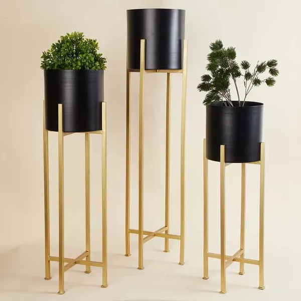 Black_Metal_Plant_Stand_Set_-_3-_Piece_Gi_Pot_Gold_Powder_Coating_Metal_Planter_Stand_Indoor_Outdoor_-_Black_Stand_Black_Pot