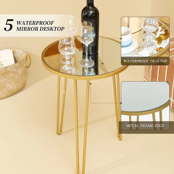 Gold_small_accent_table._Easy-to-assemble_gold_bedside_table_or_small_glass_table.