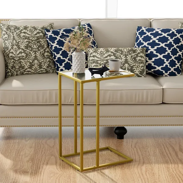 Gold_Side_Table,_Tempered_Glass_Snack_Side_Table_With_Metal_Frame,_Tv_Tray_Table_For_Small_Space,_Sofa_Couch_Side_Tableand_Bed_Side_Table