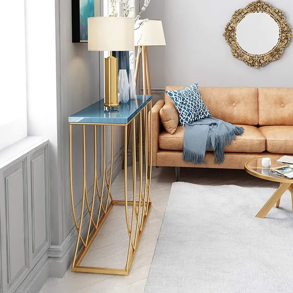 Blue_Coffee_Table_Glass_Console_Table,_Modern_Minimalist_Console,_Hotel_Console_Door_Partition_Wall_Console_Table