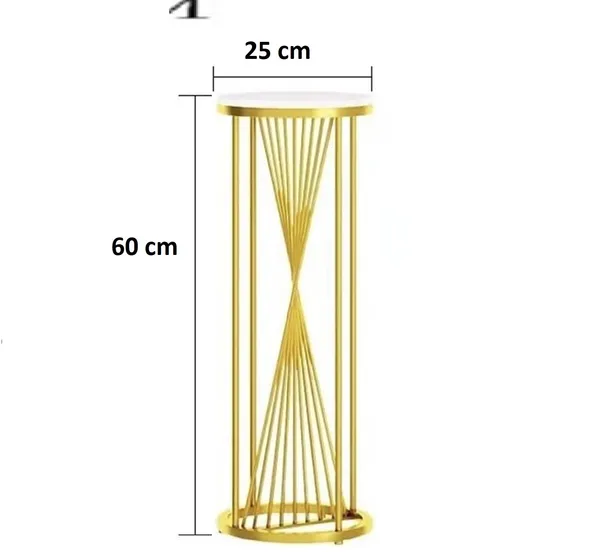Weston_Crafts_Metal_Plant_Stand,_Black_Side_Tables_Tall_Golden_Flower_Pot_Holder_Space_Saving_Corner_Furniture_Accent_Side_Table_for_Living
