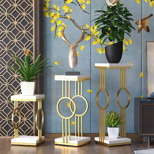 Set_of_2_Gold_Slim_Bedside_Tables_Green_Wood,_Industrial_Style_with_2-Tier_Storage_for_Bedroom,_Living_Room_&_Hallway