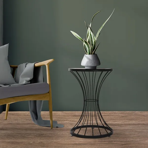Black_Metal_In_Hour_Glass_Shape,_Black,_Wooden_Table_Top,_Stable_Wire_Frame,_Coffee_Table,_Sofa_Table,_Living_Room_Table,_Metal_Table,_Coffee_Table,