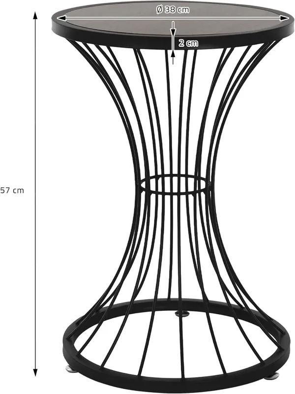 Black_Metal_In_Hour_Glass_Shape,_Black,_Wooden_Table_Top,_Stable_Wire_Frame,_Coffee_Table,_Sofa_Table,_Living_Room_Table,_Metal_Table,_Coffee_Table,