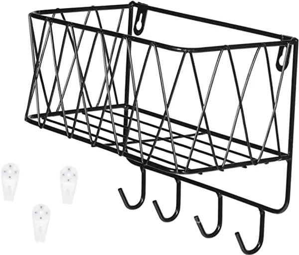Black_Metal_Entryway_Mail_Holder_Wall_Key_Hangers_Envelope_Storage_Rack_Sorting_Machine_Wall_Storage_Stand_Iron_Wall_Rack