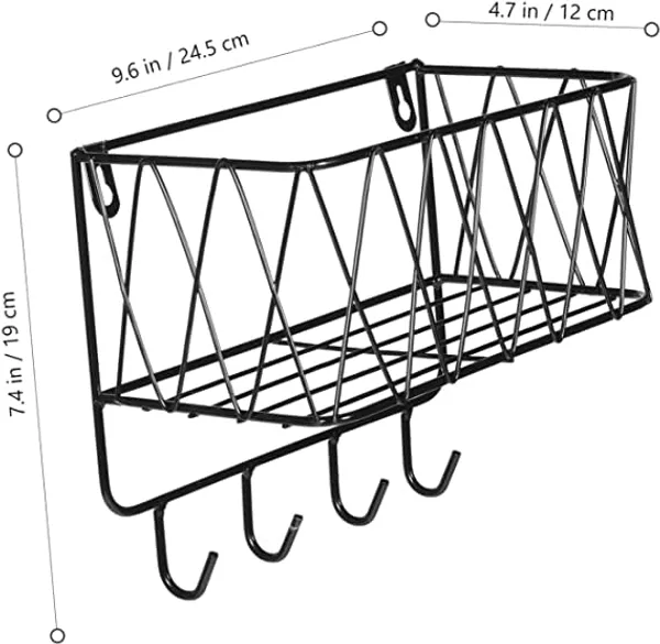 Black_Metal_Entryway_Mail_Holder_Wall_Key_Hangers_Envelope_Storage_Rack_Sorting_Machine_Wall_Storage_Stand_Iron_Wall_Rack