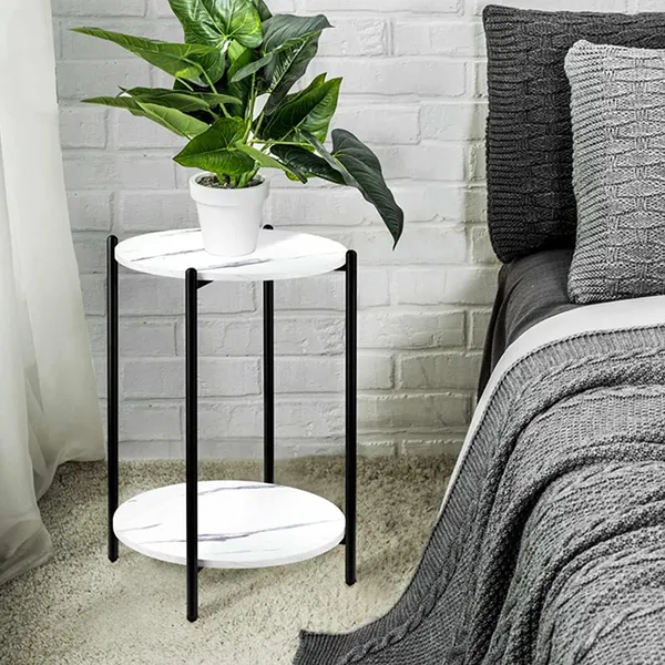 Gold_Side_Table_With_Storage_Shelf,_2-Tier_Nightstand_For_Living_Room_Bedroom,_Modern_Accent_Table_With_Metal_Frame