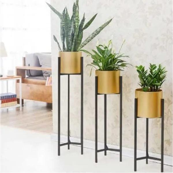 Gold_Metal_Plants_Stand_3_Gi_Pot_Black_Powder_Coating_Metal_Planter_Stand_Living_Room_Indoor_Outdoor_-_Stand_Gold_Pot_Black