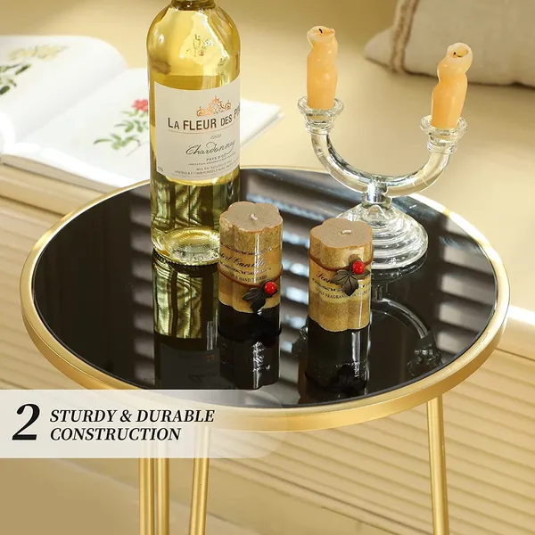 Black_modern_home_decor_small_accent_table._Easy-to-assemble_gold_bedside_table_or_small_glass_table.