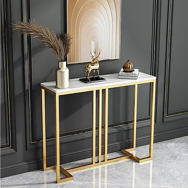 Gold_Living_Room_Side_Table_Entrance_Table,_With_Metal_Frame,_Simple_Sofa_Table,_Console_Table_For_Small_Space