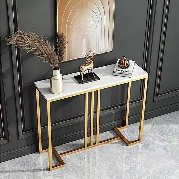 Gold_Living_Room_Side_Table_Entrance_Table,_With_Metal_Frame,_Simple_Sofa_Table,_Console_Table_For_Small_Space