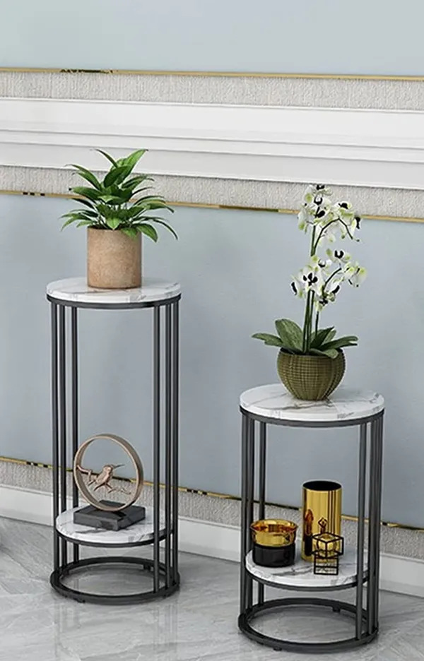 Black_2_Tiers_Round_Sofa_Tables_Pedestal_Side_Table_With_Metal_Frame_Modern_Entrance_Furniture_For_Living_Room