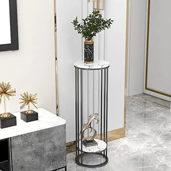Black_2_Tiers_Round_Sofa_Tables_Pedestal_Side_Table_With_Metal_Frame_Modern_Entrance_Furniture_For_Living_Room