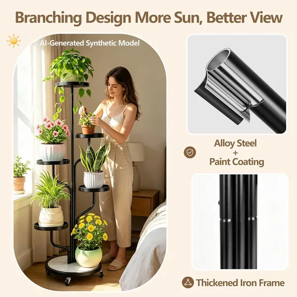 Weston_Crafts_5_Tier_Plant_Stand_with_Wheels_Outdoor_Indoor_Tall,_Metal_Flower_Shelf_for_Garden,_Patio,_Window,_Rolling_Corner_Rack_for_Displaying_Multiple_Plants,_Black