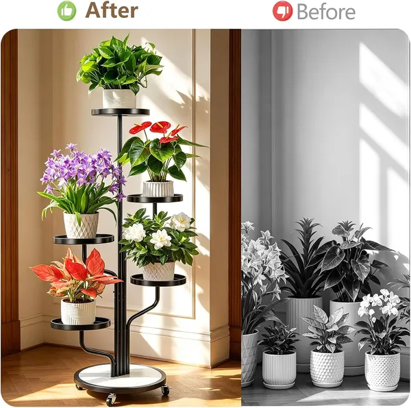Weston_Crafts_5_Tier_Plant_Stand_with_Wheels_Outdoor_Indoor_Tall,_Metal_Flower_Shelf_for_Garden,_Patio,_Window,_Rolling_Corner_Rack_for_Displaying_Multiple_Plants,_Black