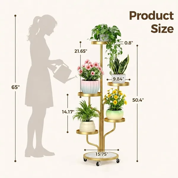Weston_Crafts_5_Tier_Tall_Plant_Stand_Indoor,_Corner_Plant_Display_for_Living_Room_Patio_Movable_on_Lockable_Wheels,_Metal,_7"_Trays,_45"_Tall,_Space-Saving_Vertical_Design,_Multi-Tier_Plant_Organization