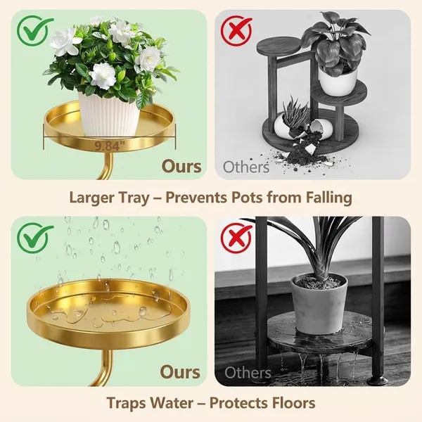 Weston_Crafts_5_Tier_Tall_Plant_Stand_Indoor,_Corner_Plant_Display_for_Living_Room_Patio_Movable_on_Lockable_Wheels,_Metal,_7"_Trays,_45"_Tall,_Space-Saving_Vertical_Design,_Multi-Tier_Plant_Organization