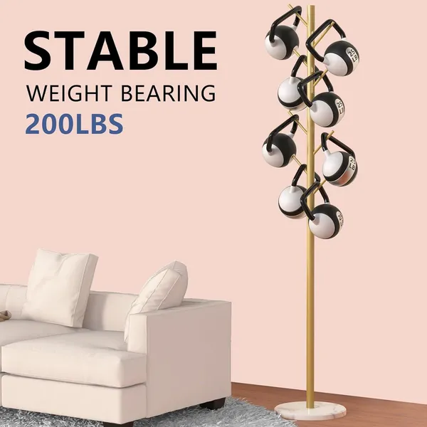 Weston_Crafts_Coat_Rack_with_Natural_Marble_Base,_7_Heavy-Duty_Hooks,_Adjustable_Height_for_Bedroom/Office/Hallway_(Gold