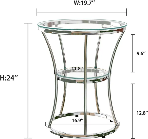 Weston_Crafts_Glass_End_Table,_2_Tier_Side_Table_with_Shelf,_Modern_End_Table_with_Tempered_Glass,_Silver_End_Tables_Living_Room,_Home&Office,