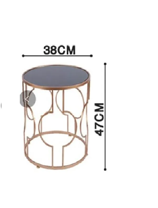 Weston_Crafts_Glass_Small_End_Tables_Nordic_Iron_Art_Round_Side_Tea_Coffee_Table_Sofa_Cocktail_Table_for_Living_Room_Balcony_Office,Creative_Home_Decor