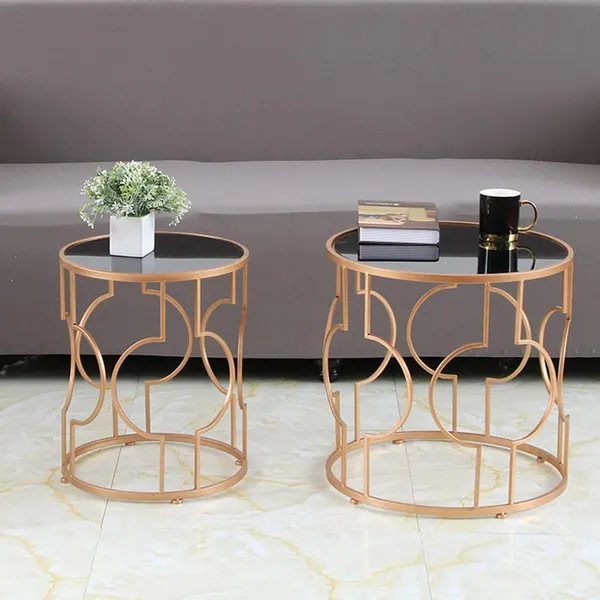 Weston_Crafts_Glass_Small_End_Tables_Nordic_Iron_Art_Round_Side_Tea_Coffee_Table_Sofa_Cocktail_Table_for_Living_Room_Balcony_Office,Creative_Home_Decor