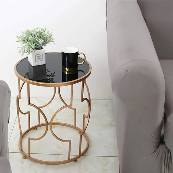 Weston_Crafts_Glass_Small_End_Tables_Nordic_Iron_Art_Round_Side_Tea_Coffee_Table_Sofa_Cocktail_Table_for_Living_Room_Balcony_Office,Creative_Home_Decor