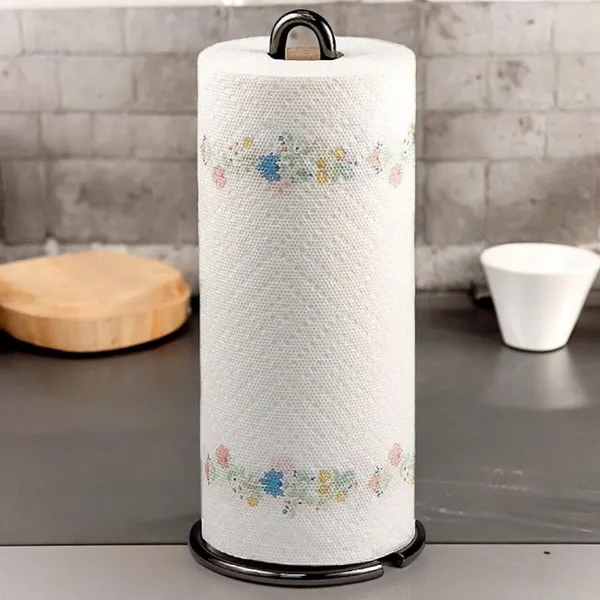 Weston_Crafts_Metal_Black_Tissue_Roll_Paper_Holder/Paper_Towel_Holder_for_Home,_Paper_Roll_Dispenser_for_Bathroom_and_Dining_Table