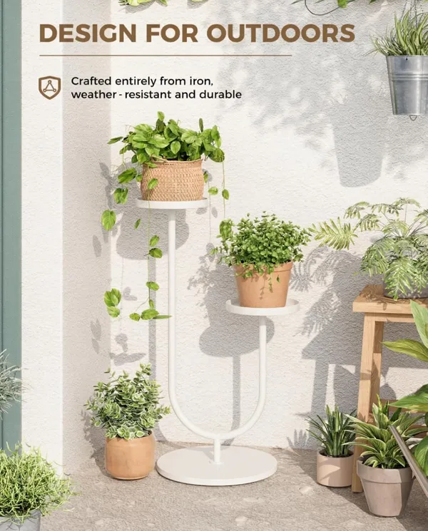 Weston_Crafts_Metal_Plant_Stand_Indoor_Corner_Plant_Stands_2_Tier_Plant_Shelf_for_Tall_Plant_Holder_Black_Plant_Shelves_for_Living_Room_Bedroom_Midcentury_Modern_Home_Decor(White)