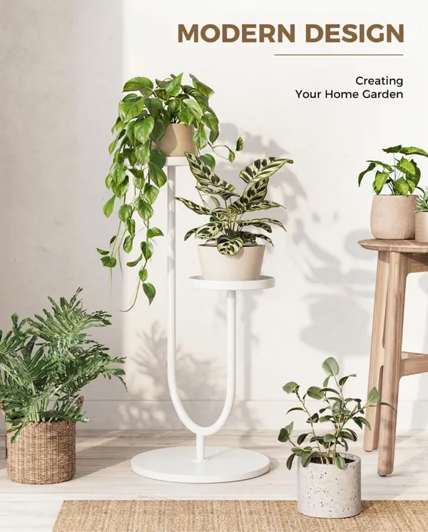 Weston_Crafts_Metal_Plant_Stand_Indoor_Corner_Plant_Stands_2_Tier_Plant_Shelf_for_Tall_Plant_Holder_Black_Plant_Shelves_for_Living_Room_Bedroom_Midcentury_Modern_Home_Decor(White)