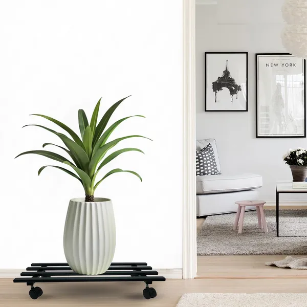 Weston_Crafts_Metal_Plant_Stand_(Set_of_2)_with_Wheels_for_Indoor_&_Outdoor_Use_(60x_22.9_x7.6_Cm)_|_Heavy_Duty_Flower_Pot_Holder