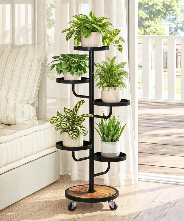 Weston_Crafts_Metal_Plant_Stand_with_Wheels,_Plant_Stand_Indoor_Black_Rolling_plant_stand_5_Tiered_Corner_Plant_Holder_Heavy_Duty_Flower_Stand_for_Patio_Balcony_Living_Room