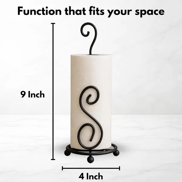 Weston_Crafts_Modern_Metal_Paper_Towel_Holder_Stand_for_Kitchen_&_Dining_|_Rust-Resistant_Iron_Tissue_Roll_Holder_|_Freestanding_Countertop_Organizer_|_Matte_Black_Pack_OF_2