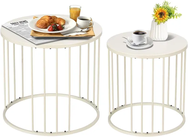 Weston_Crafts_Outdoor_Side_Table_Set_of_2,_Metal_Circle_Accent_End_Tables_for_Balcony_Backyard_Garden_Indoor_Living_Room,_Durable__Nesting_Coffee_Tables,_20”+16”_Dia