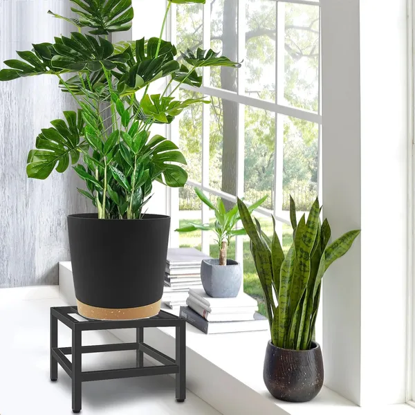 Weston_Crafts_Plant_Stand_Indoor_Outdoor,_2_Pcs_Heavy_Duty_Plant_Stands_Metal_Pedestal_Stand_for_Indoor_Outdoor,
