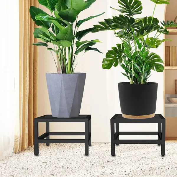 Weston_Crafts_Plant_Stand_Indoor_Outdoor,_2_Pcs_Heavy_Duty_Plant_Stands_Metal_Pedestal_Stand_for_Indoor_Outdoor,