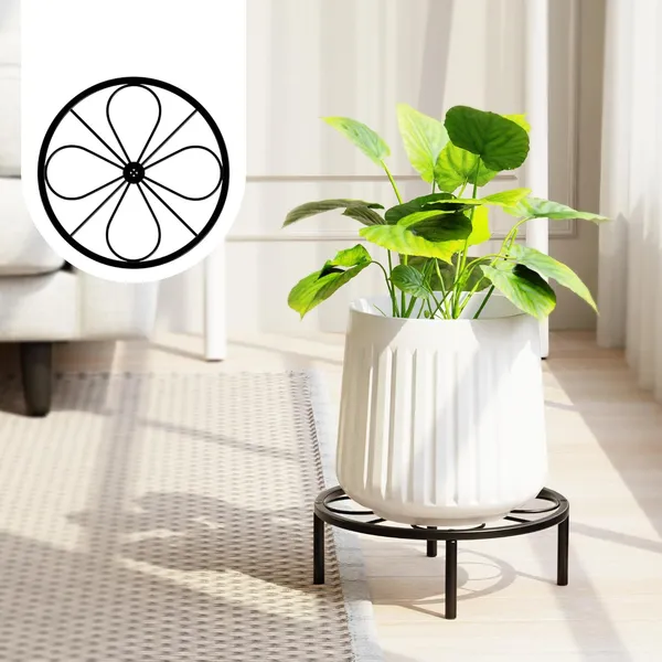 Weston_Crafts_Plant_Stand_Plant_Holder_-_Short_Plant_Riser_for_Garden_Courtyard,_Heavy_Duty_Flower_Stand_for_Multiple_Plant_Indoor_or_Outdoor.