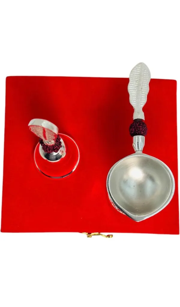 Weston_Crafts_Premium_Silver-Plated_Pooja_Gift_Set_|_Includes_Feather-Design_Hand_Bell_(Ghanti)_&_Decorative_Diya_|_Comes_in_Elegant_Red_Velvet_Presentation_Box_|_Ideal_for_Home_Mandir,_Diwali,_Weddings_&_Spiritual_Gifting