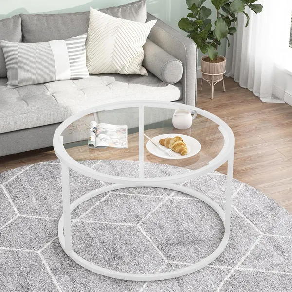 Weston_Crafts_Round_Glass_Coffee_Table_for_Living_Room,Minimalist_Modern_Center_Table_with_Metal_Frame_for_Small_Space,