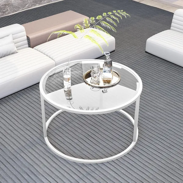 Weston_Crafts_Round_Glass_Coffee_Table_for_Living_Room,Minimalist_Modern_Center_Table_with_Metal_Frame_for_Small_Space,