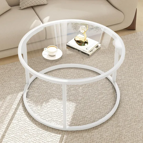 Weston_Crafts_Round_Glass_Coffee_Table_for_Living_Room,Minimalist_Modern_Center_Table_with_Metal_Frame_for_Small_Space,