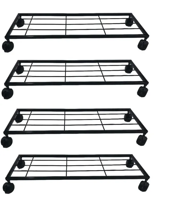Weston_Crafts_Wheel_Plant_Stand_For_Balcony_|_Flower_Pot_Stand_For_Indoor_Outdoor_|_Set_of_4_plant_stands(Black)_|_Suitable_for_2_large_gamla_pots