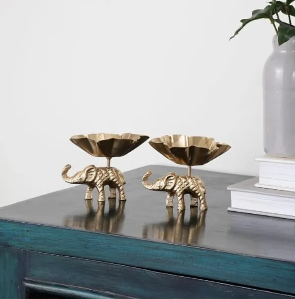 Weston_Crafts__Set_of_2_Elegant_Brass_Elephant_Bowls_|_Decorative_Lotus_Flower_Trays_for_Home_Decor,_Puja_&_Gifting