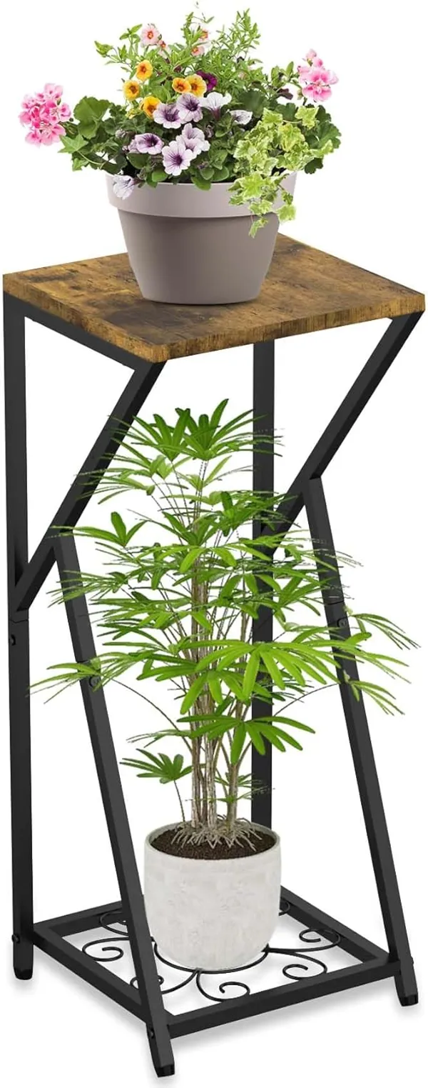 Weston_Crafts__Tall_Plant_Stand_Indoor_Corner_Metal_Plant_Stands_for_Indoor_Plants,_2_Tier_Plant_Tables_Square_Plant_Shelves_Modern_Flower_Pot_Holder_for_Living_Room_Balcony_Outdoor_Garden