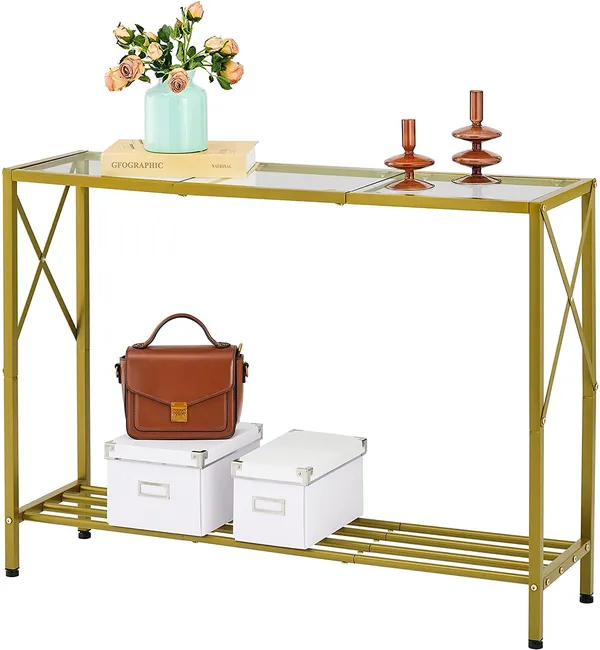 Gold_Console_Table,Empered_Glass_Sofa_Table_With_Shelves,_Metal_Frame,_Modern_Style,_Easy_To_Assemble,_Entrance_Table_For_Hallway,_Entryway,_Living_Room,